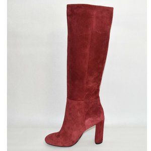 New! VINCE CAMUTO Femmie Tall Shaft Boot Red Suede Size 6.5 M  T2